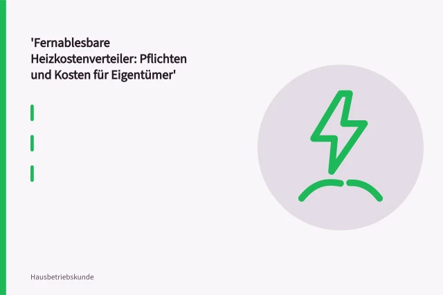 Fernablesbarer Heizkostenverteiler mit Funkmodul montiert an einem Heizkörper. Fernablesbare Heizkostenverteiler: Pflichten und Kosten für Eigentümer