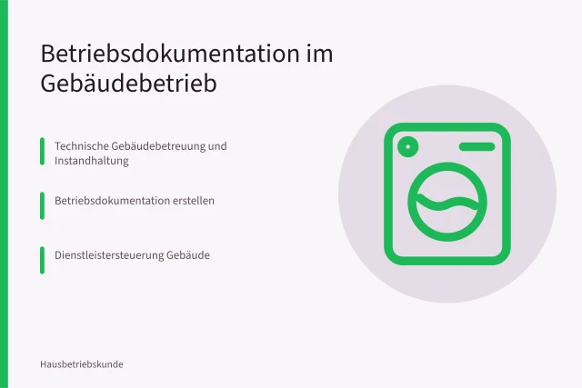 Karte zur Betriebsdokumentation: Betreuung, Wartung, Dienstleistersteuerung, Verbrauchserfassung