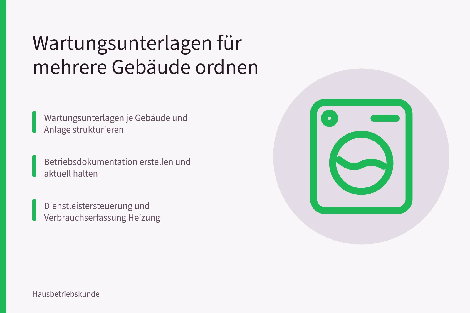 Karte: Wartungsunterlagen für mehrere Gebäude sinnvoll ordnen