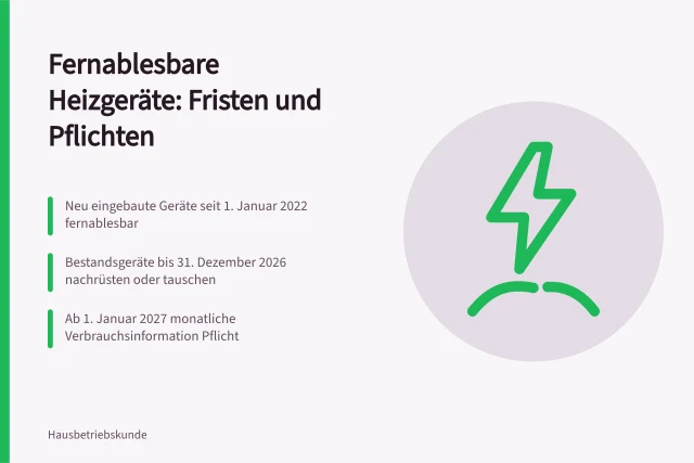 Heizkostenverordnung Fristen für fernablesbare Verbrauchserfassung Heizung. Verbrauchserfassung Heizung Regeln für fernablesbare Geräte